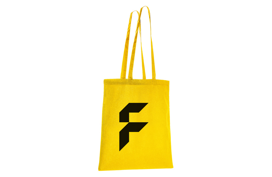 Basic cotton bag yellow