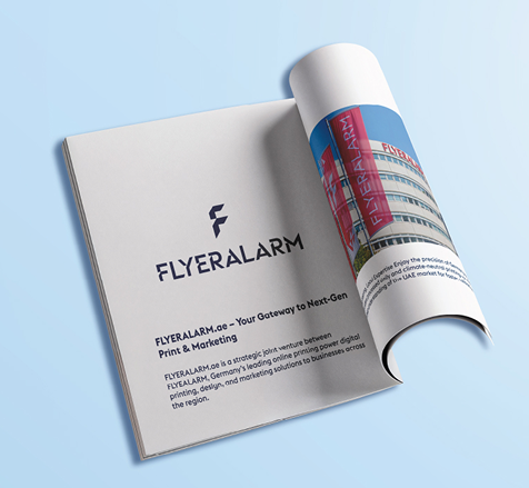 Brochures with staple binding (with finishes)