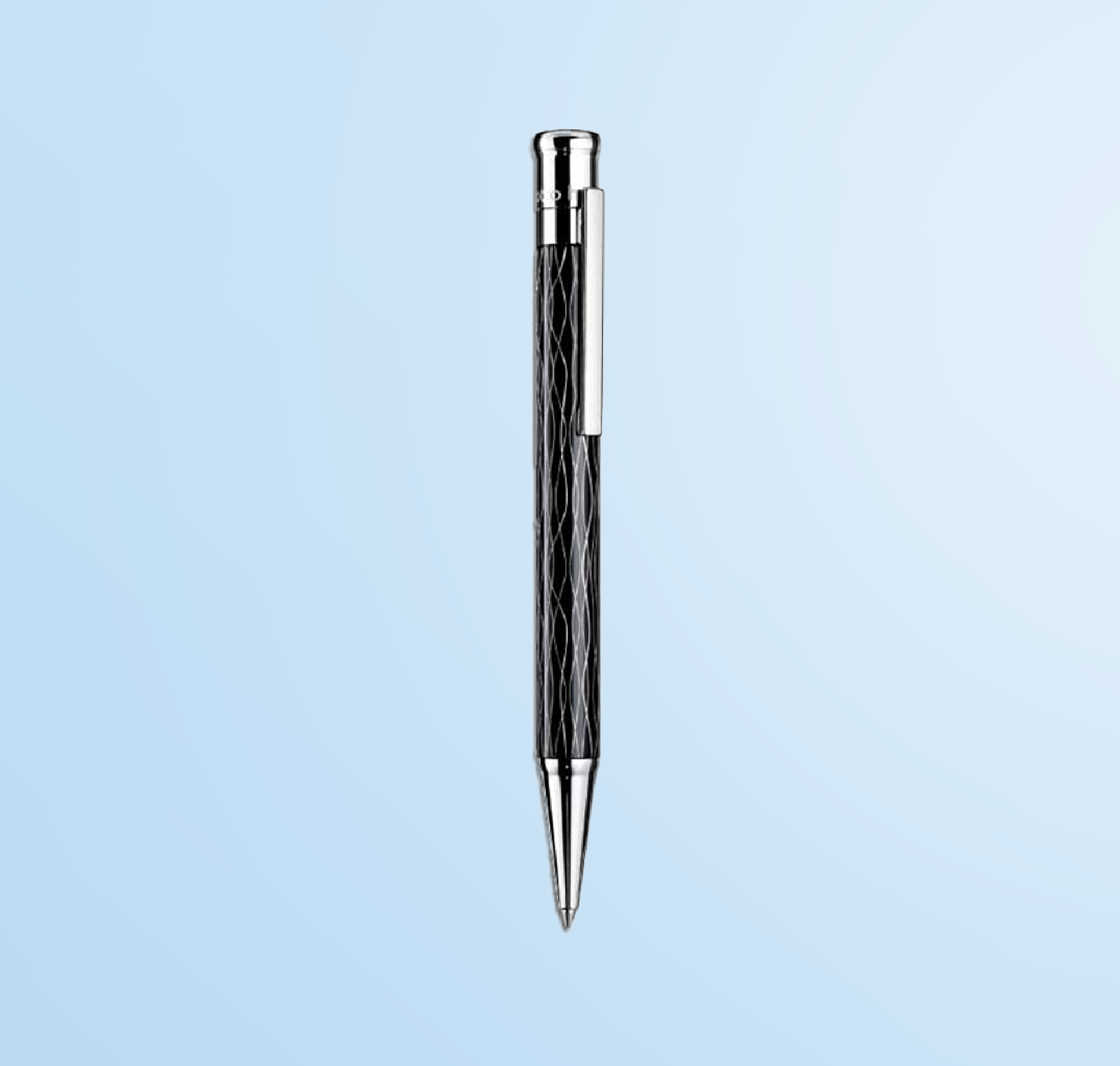 OTTO HUTT Ballpoint Pen Wave Pattern Black