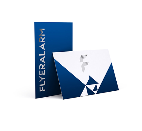 Business cards with finish