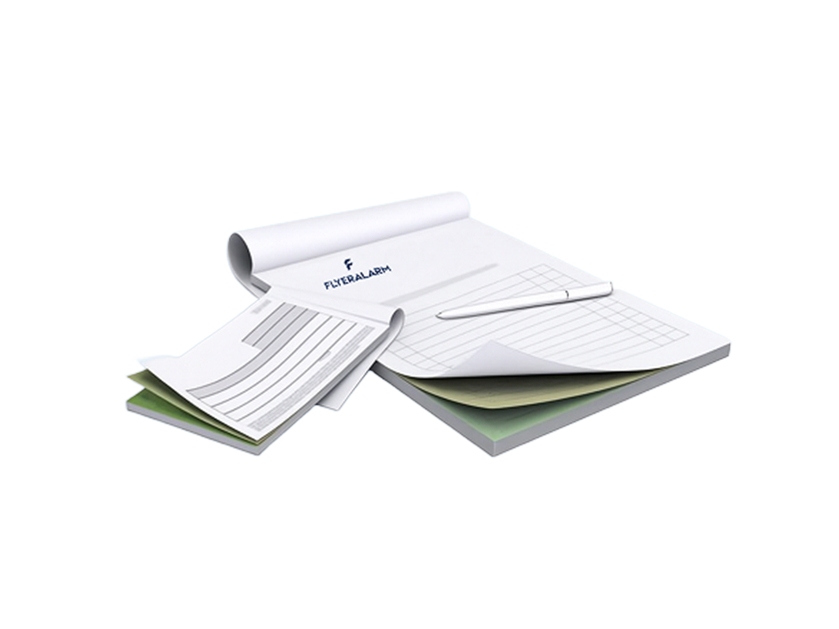 NCR triplicate sets, as a pad
