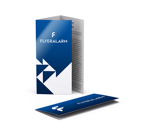 Folded leaflets, closed gate fold