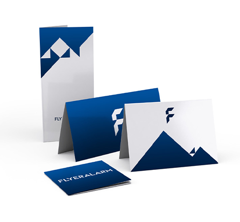 Folded leaflets, single fold