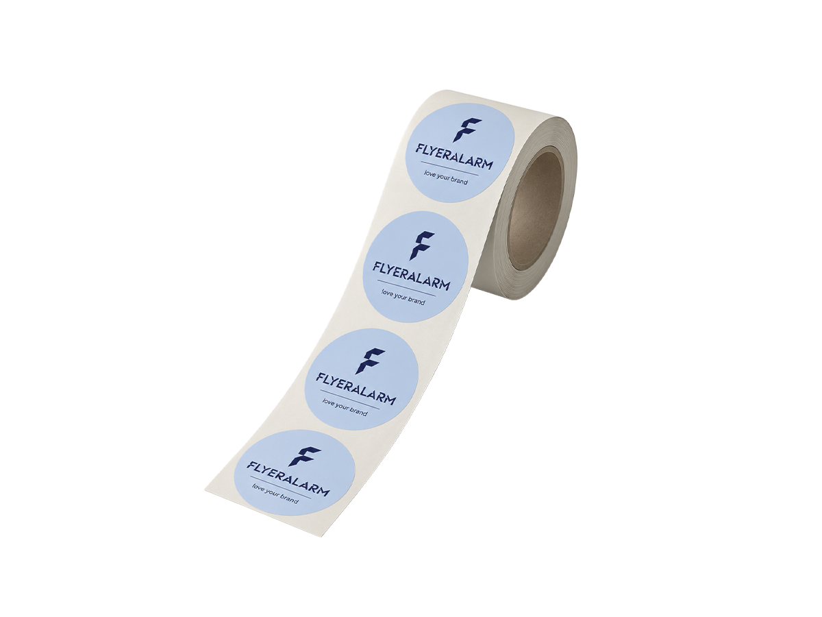 Labels on a roll