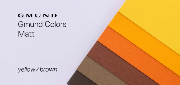 Gmund Colors - yellow / brown